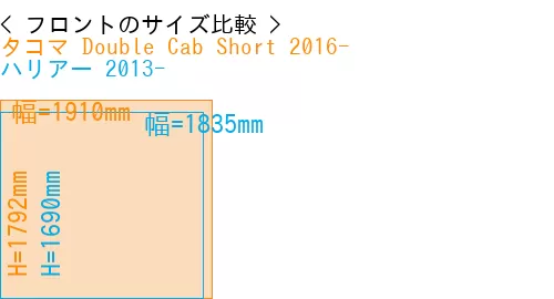 #タコマ Double Cab Short 2016- + ハリアー 2013-